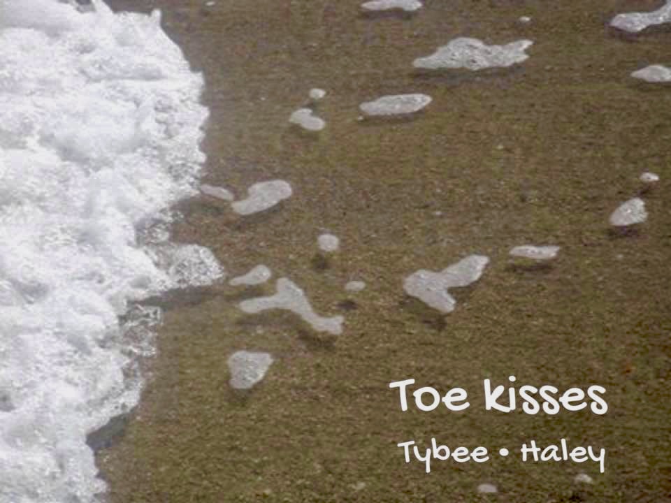 Waves washing up on the sand 