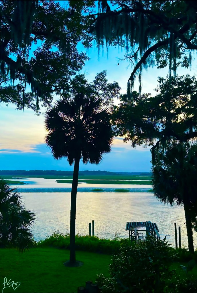 Sunset on the May River in Bluffton, SC
